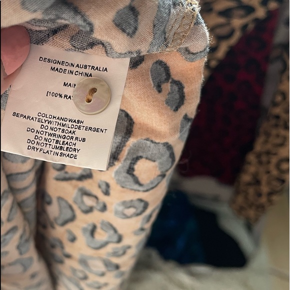 Leopard Button Up Midi Dress - Size Medium - Picture 4 of 4